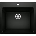 Blanco Liven Dual Mount Laundry Sink - Coal Black 442924